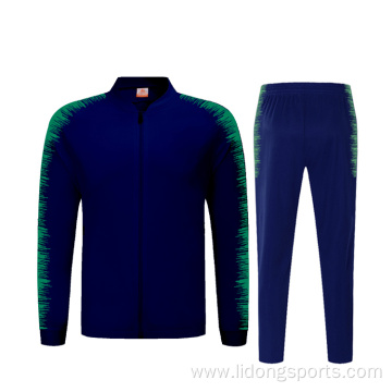 latest new design sublimated bright blue tracksuit custom